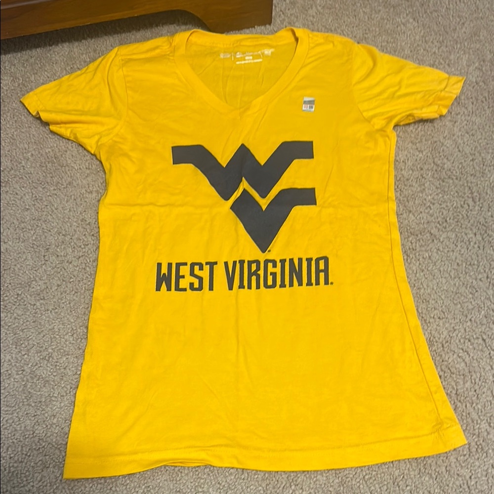 West Virginia Yellow Women's V-Neck T-Shirt